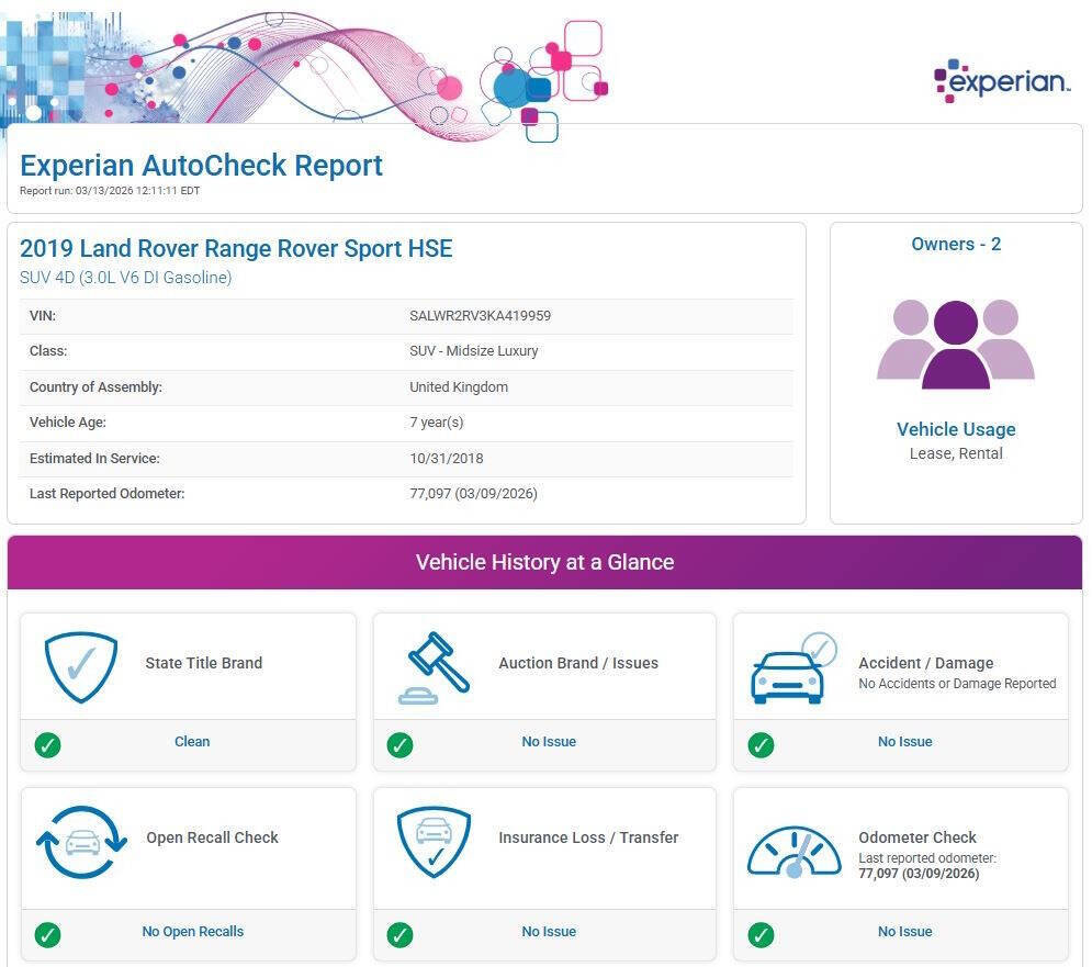 Used 2019 Land Rover Range Rover Sport HSE image 12