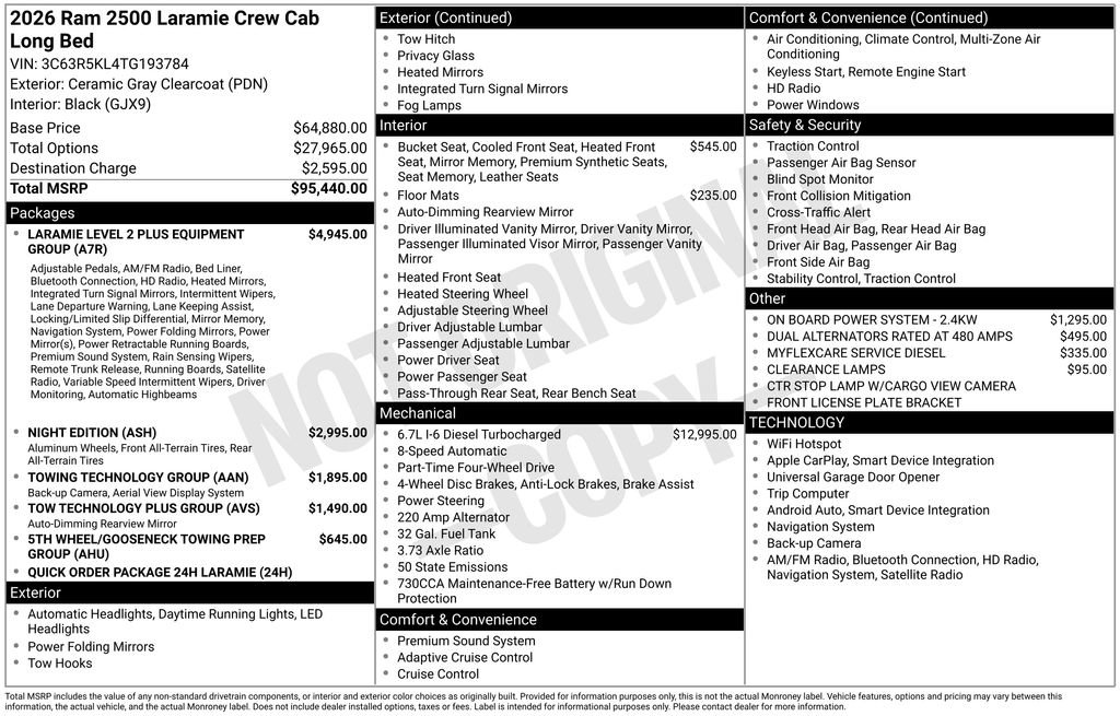 New 2026 RAM 2500 Laramie image 2