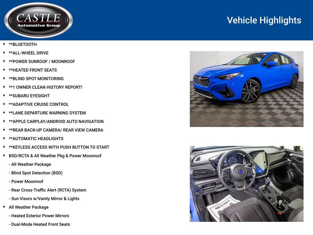 Used 2025 Subaru Impreza 2.0i Sport AWD/4WD image 3