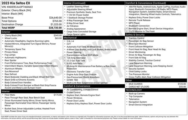 Used 2023 Kia Seltos EX image 3