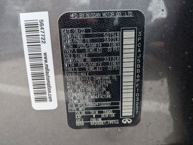 Used 2023 INFINITI QX50 Luxe w/ Cargo Package image 32