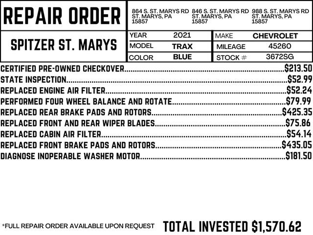 Used 2021 Chevrolet Trax LS w/ Tint and Cruise Package image 4