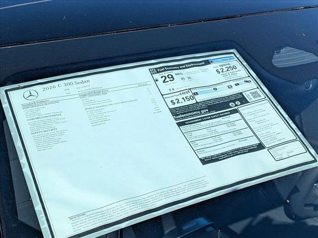 New 2026 Mercedes-Benz C 300 Sedan image 18