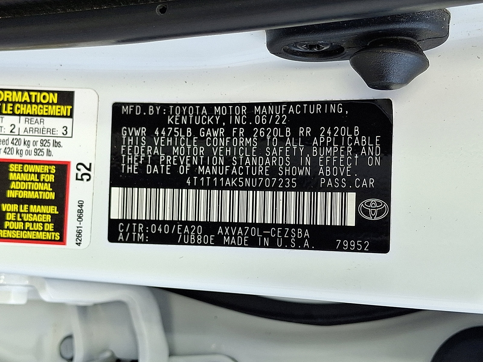 Certified 2022 Toyota Camry SE w/ Convenience Package image 26