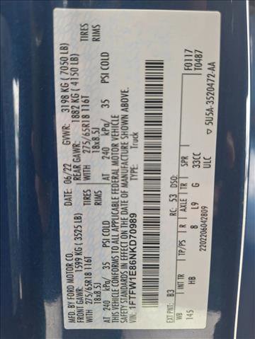 Used 2022 Ford F150 Lariat w/ Equipment Group 502A High image 23