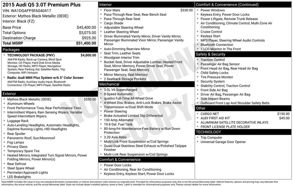 Used 2015 Audi Q5 3.0T Premium Plus w/ Technology Package image 43