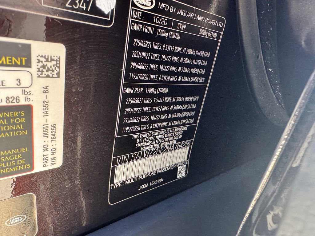 Used 2021 Land Rover Range Rover Sport SVR AWD/4WD image 30