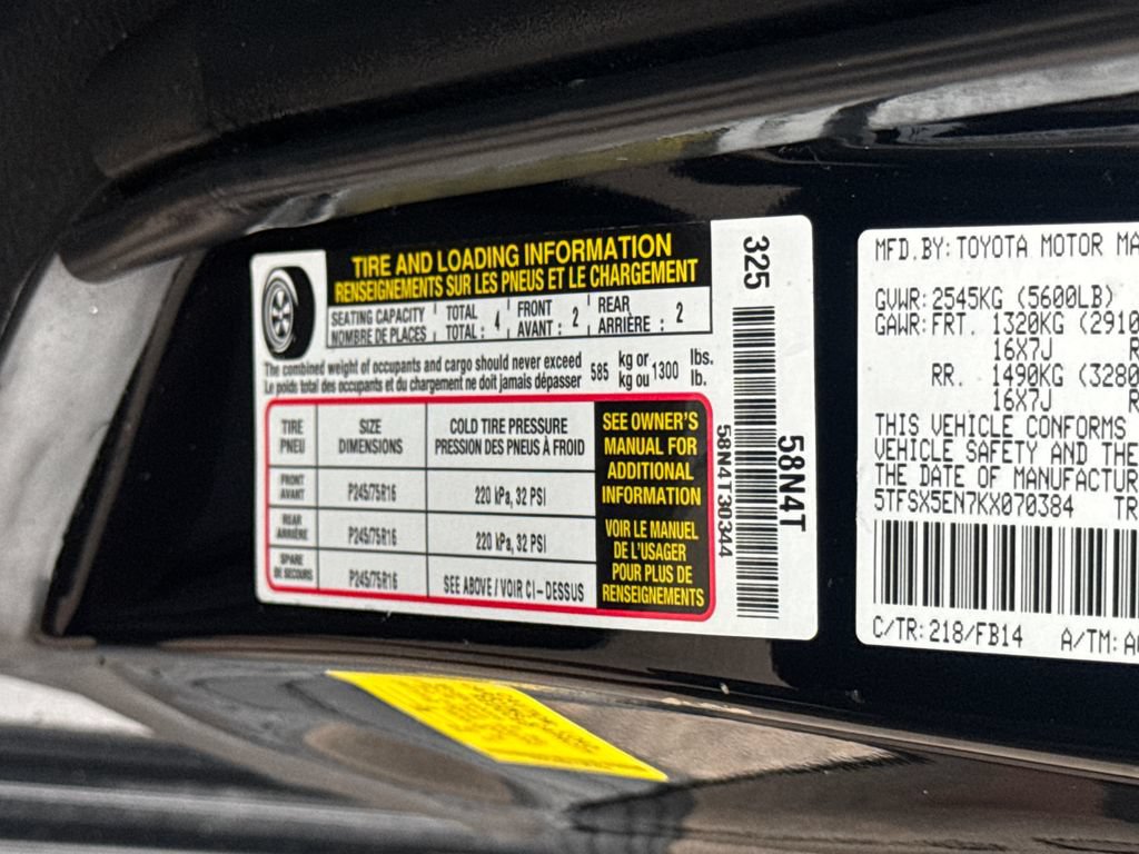 Used 2019 Toyota Tacoma SR w/ SX Package AWD/4WD image 46