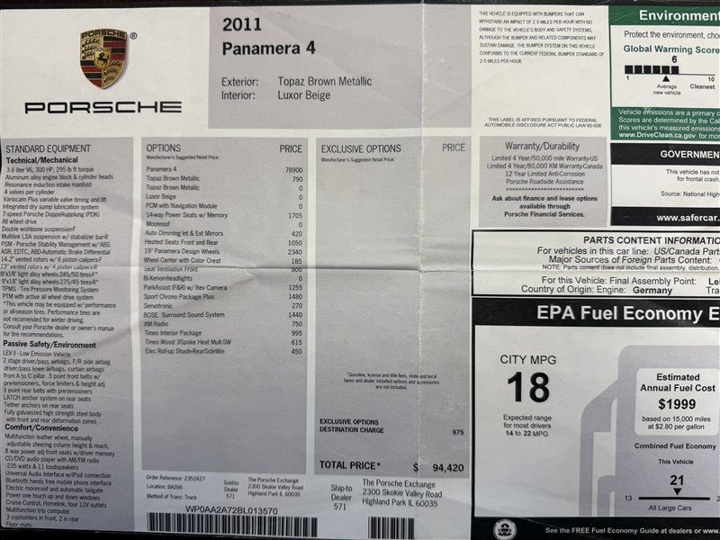 Used 2011 Porsche Panamera RWD image 5