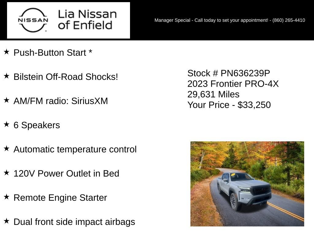 Used 2023 Nissan Frontier PRO-4X w/ Pro Convenience Package AWD/4WD image 25