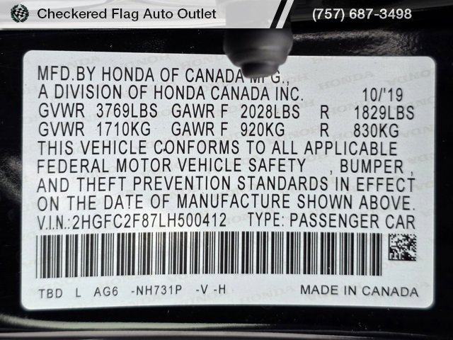 Used 2020 Honda Civic Sport image 49