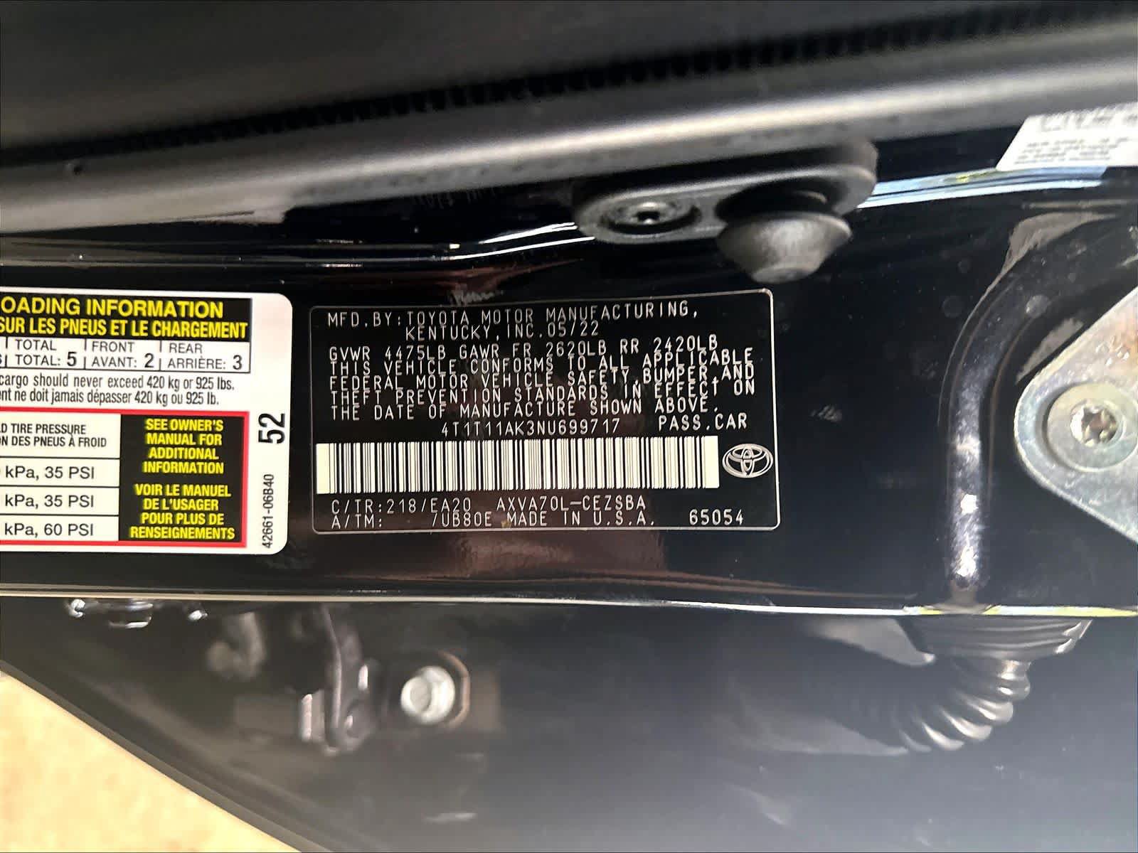 Used 2022 Toyota Camry SE w/ Convenience Package FWD image 21