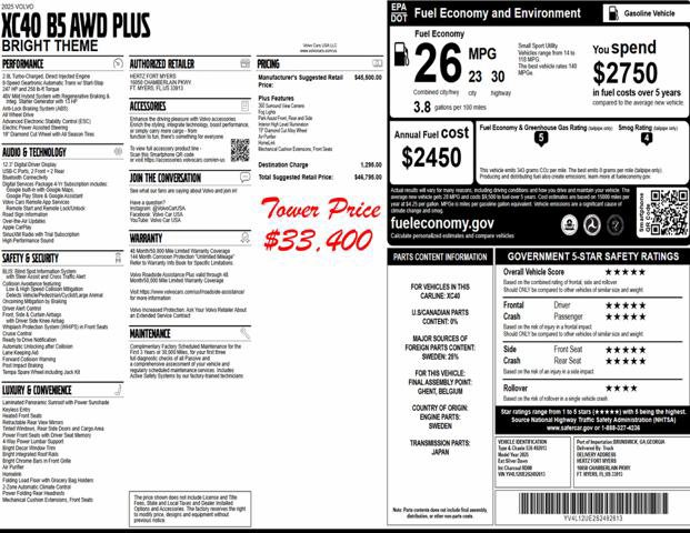 Used 2025 Volvo XC40 B5 Plus AWD/4WD image 21