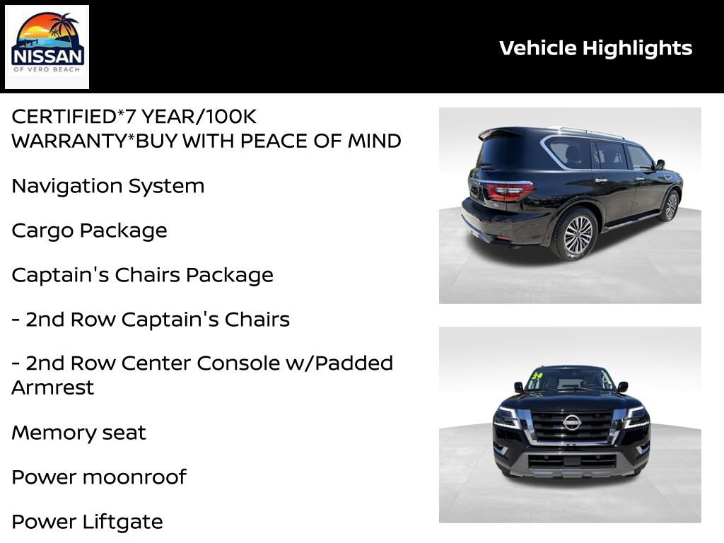 Certified 2024 Nissan Armada SL w/ Captain's Chairs Package image 19
