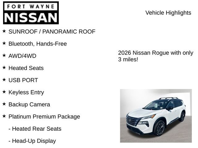 New 2026 Nissan Rogue Platinum w/ Platinum Premium Package image 8