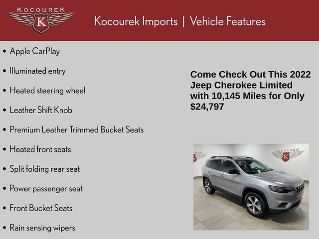 Used 2022 Jeep Cherokee Limited w/ Trailer Tow Group AWD/4WD image 5