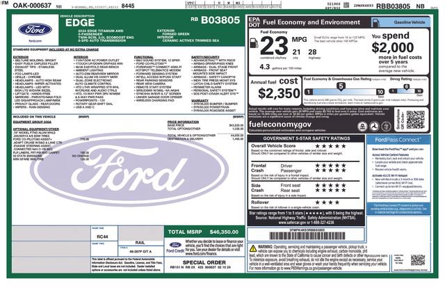 Used 2024 Ford Edge Titanium AWD/4WD image 4