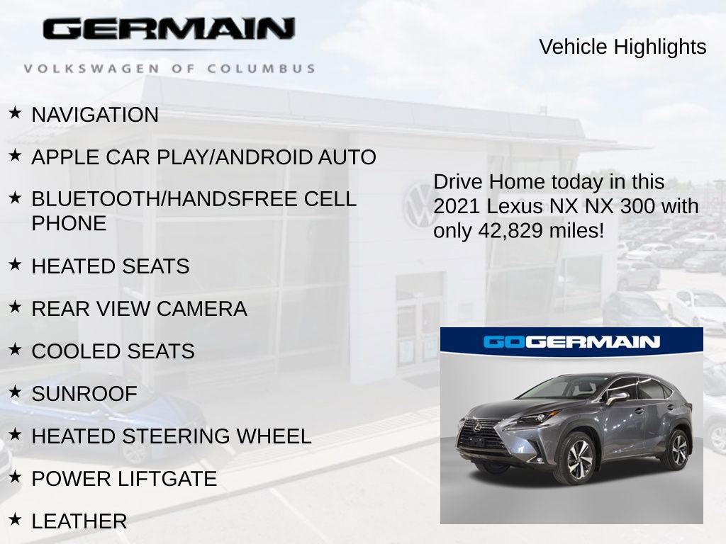 Used 2021 Lexus NX 300 AWD w/ Premium Package image 6