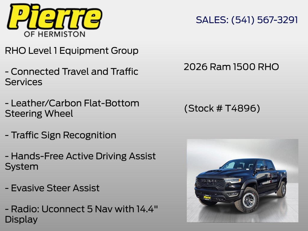 New 2026 RAM 1500 RHO w/ RHO Level 1 Equipment Group AWD/4WD image 30