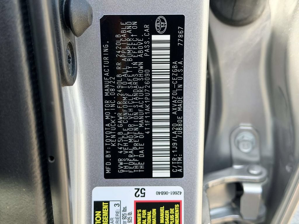 Certified 2023 Toyota Camry XLE FWD image 27