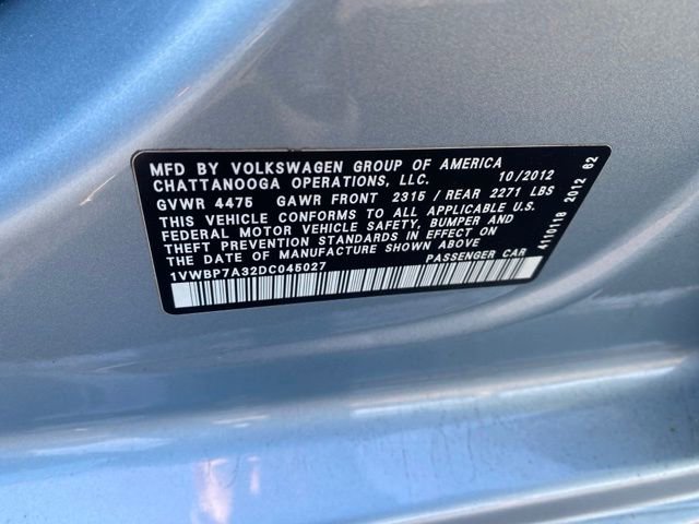 Used 2013 Volkswagen Passat 2.5 SE image 14