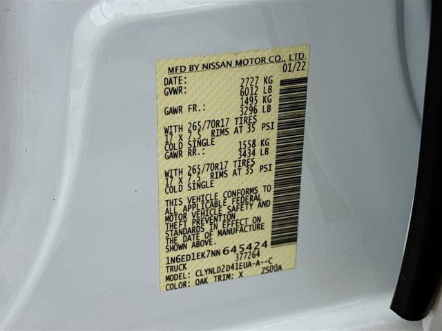 Certified 2022 Nissan Frontier PRO-4X w/ Technology Package image 30