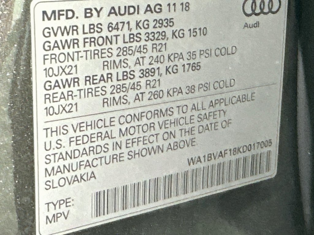 Used 2019 Audi Q8 Premium Plus w/ Premium Plus AWD/4WD image 33
