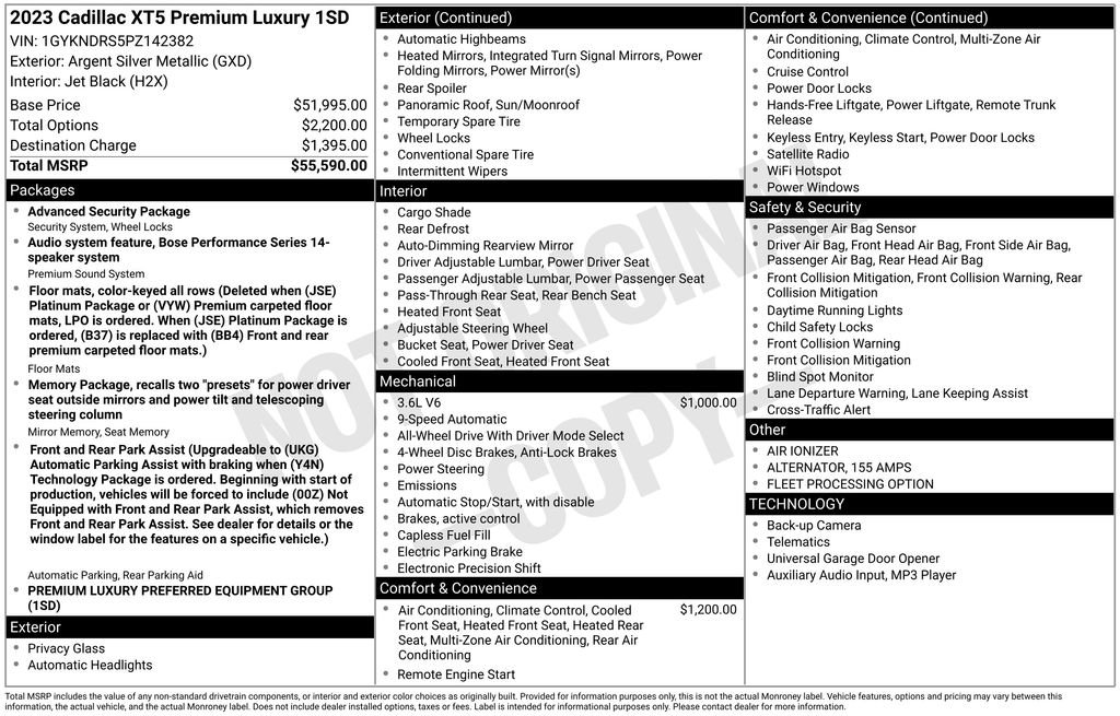 Used 2023 Cadillac XT5 Premium Luxury image 60