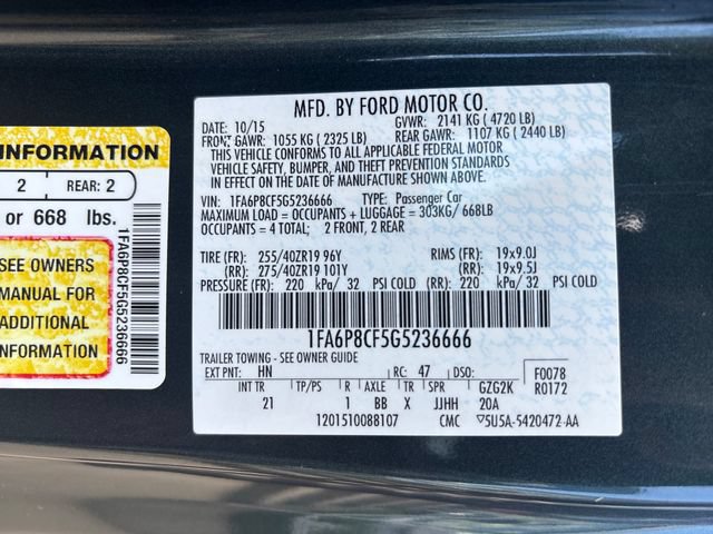Used 2016 Ford Mustang GT w/ GT Performance Package RWD image 30