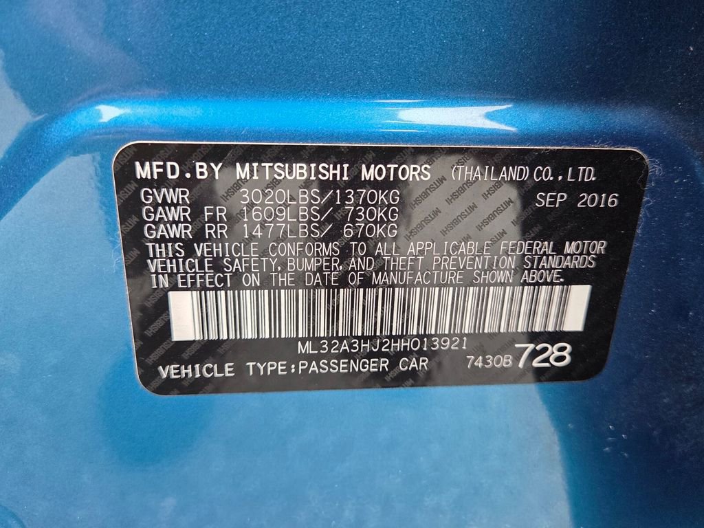 Used 2017 Mitsubishi Mirage ES image 20
