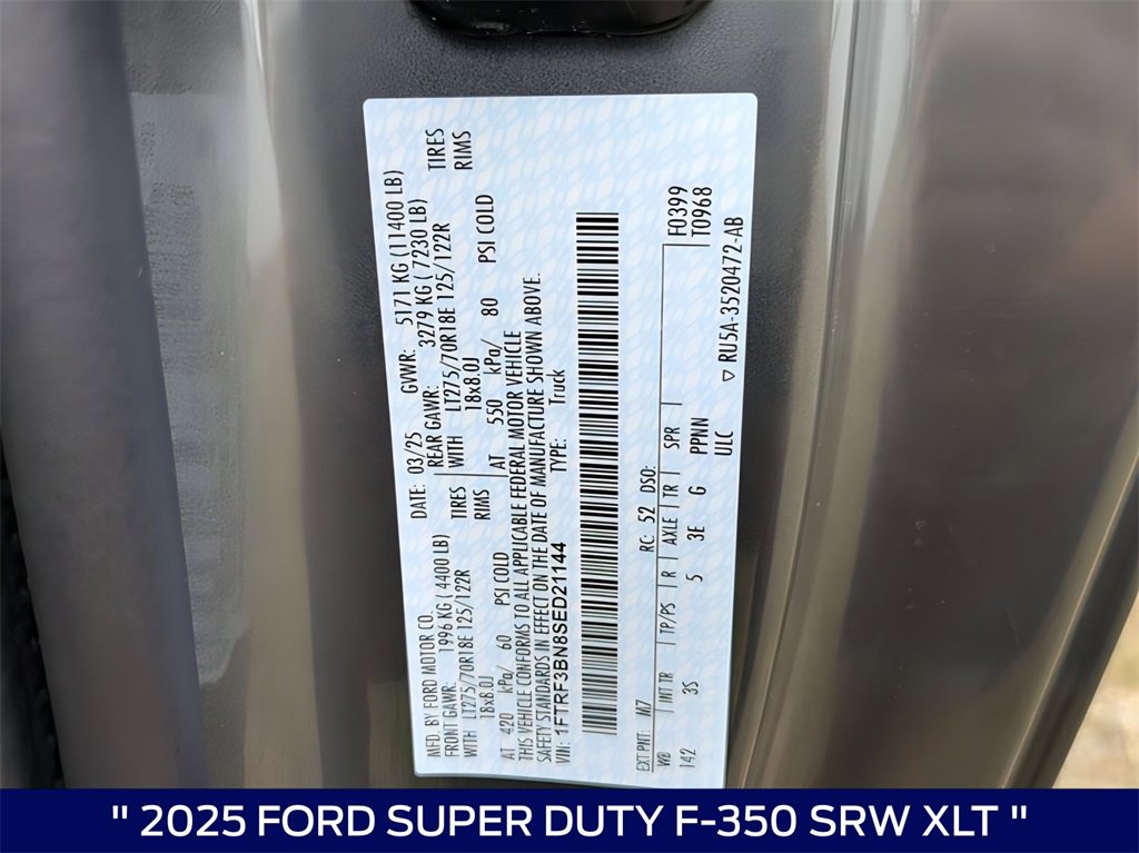 New 2025 Ford F350 XLT w/ FX4 Off-Road Package image 29