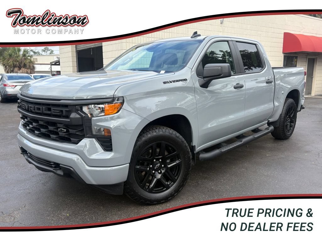 Used 2024 Chevrolet Silverado 1500 Custom w/ Turbomax Blackout Package RWD image 1