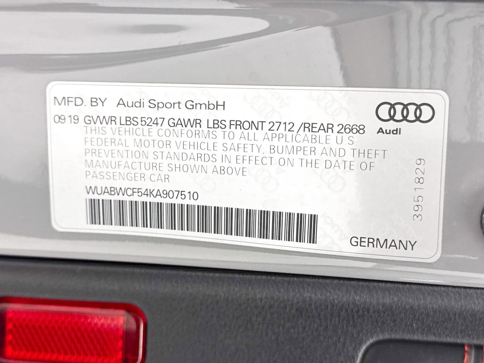 Used 2019 Audi RS 5 Sportback w/ Black Optic Package image 39