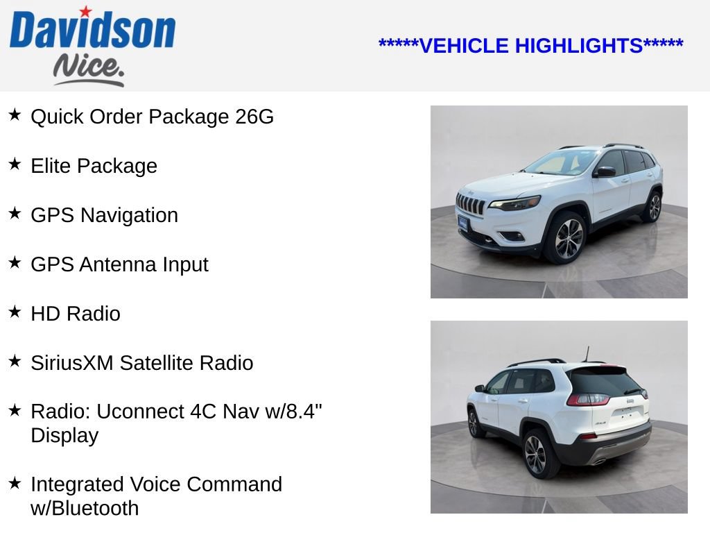 Used 2022 Jeep Cherokee Limited w/ Elite Package AWD/4WD image 4