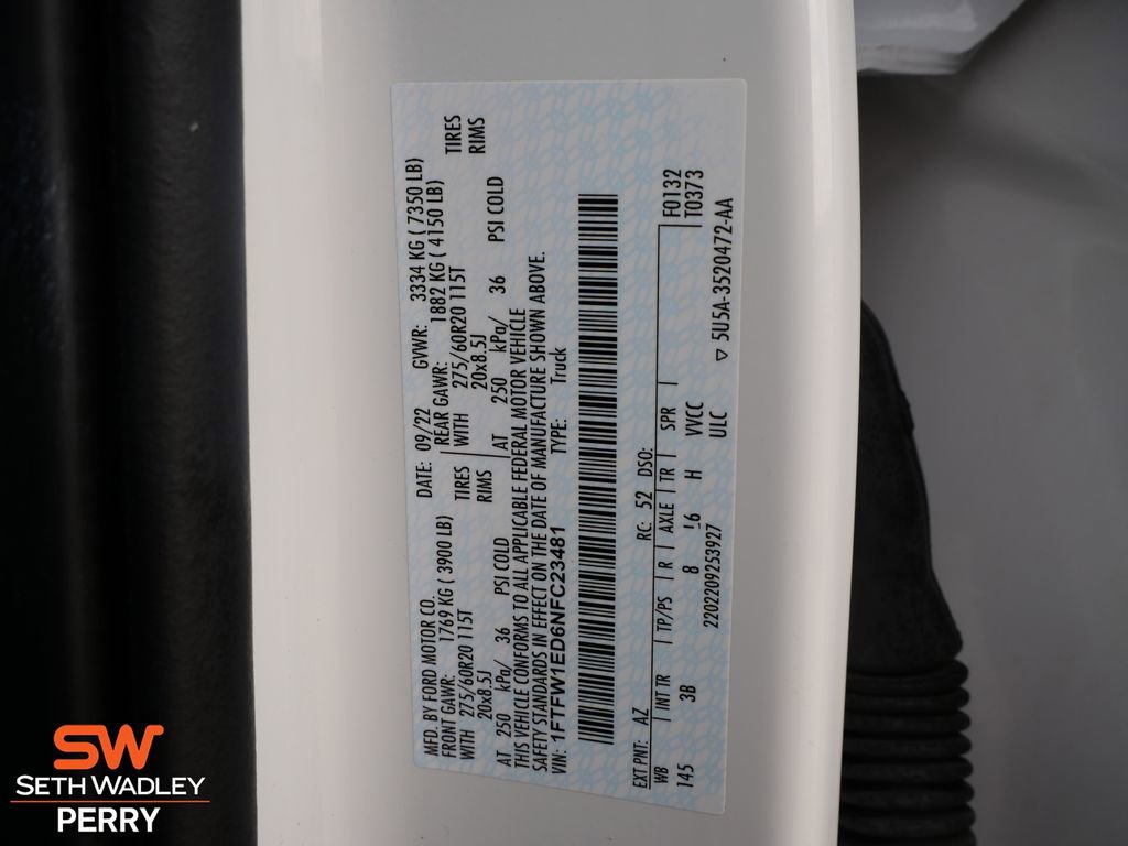 Used 2022 Ford F150 Platinum w/ Equipment Group 701A High image 30