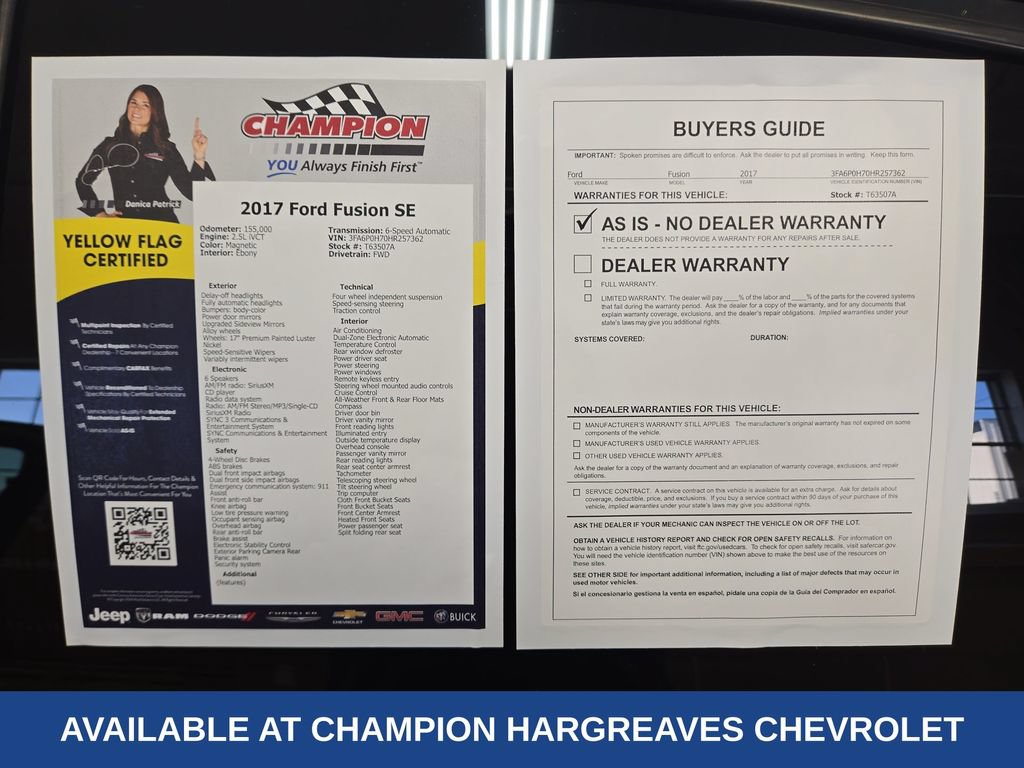 Used 2017 Ford Fusion SE w/ Fusion SE Technology Package FWD image 43