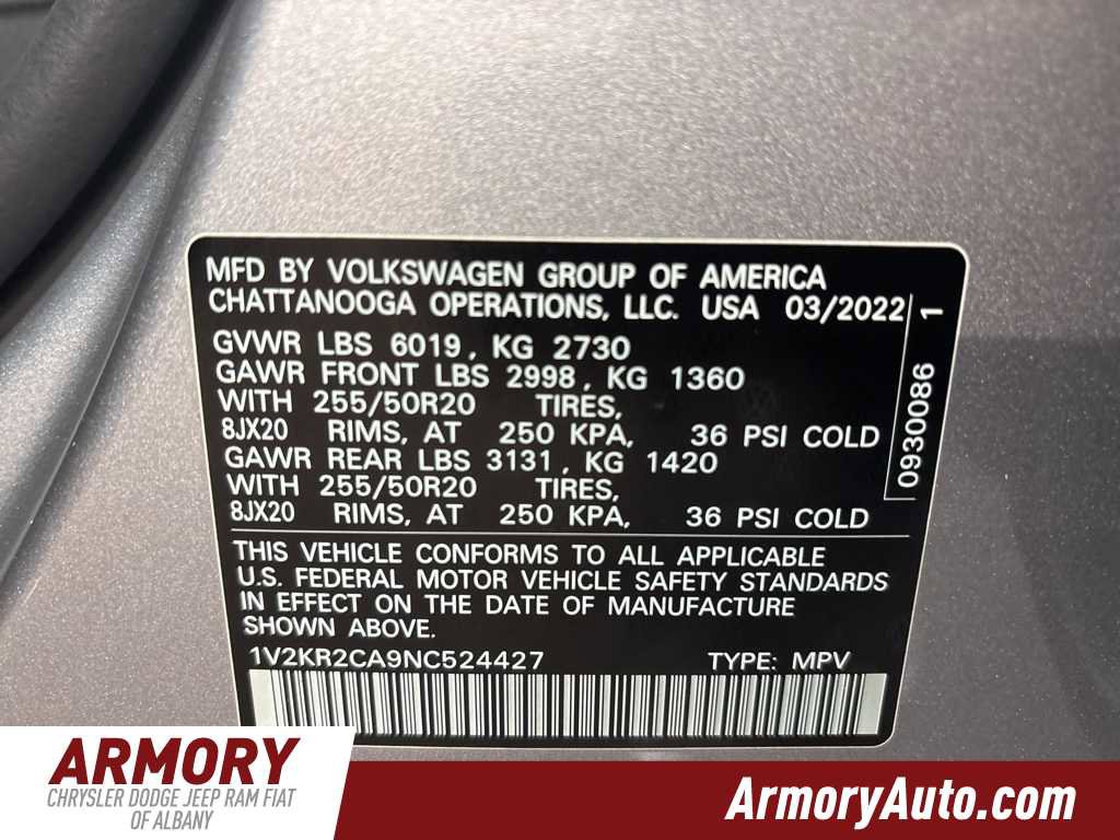 Used 2022 Volkswagen Atlas SE w/ Panoramic Sunroof Package image 48