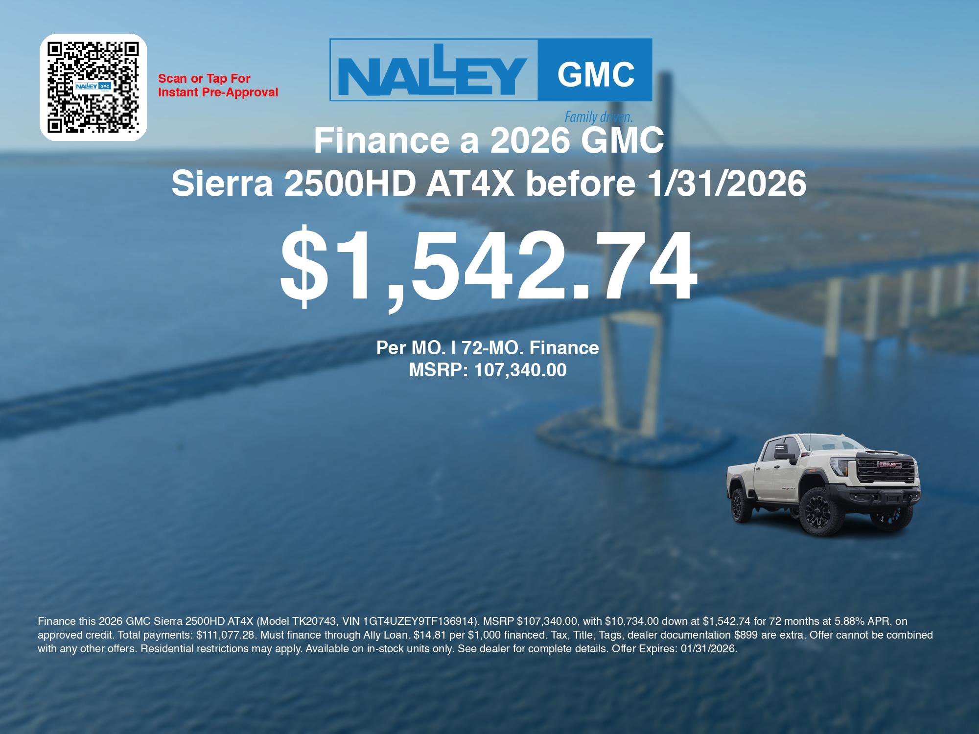 New 2026 GMC Sierra 2500 AT4X w/ AT4X AEV Edition image 7