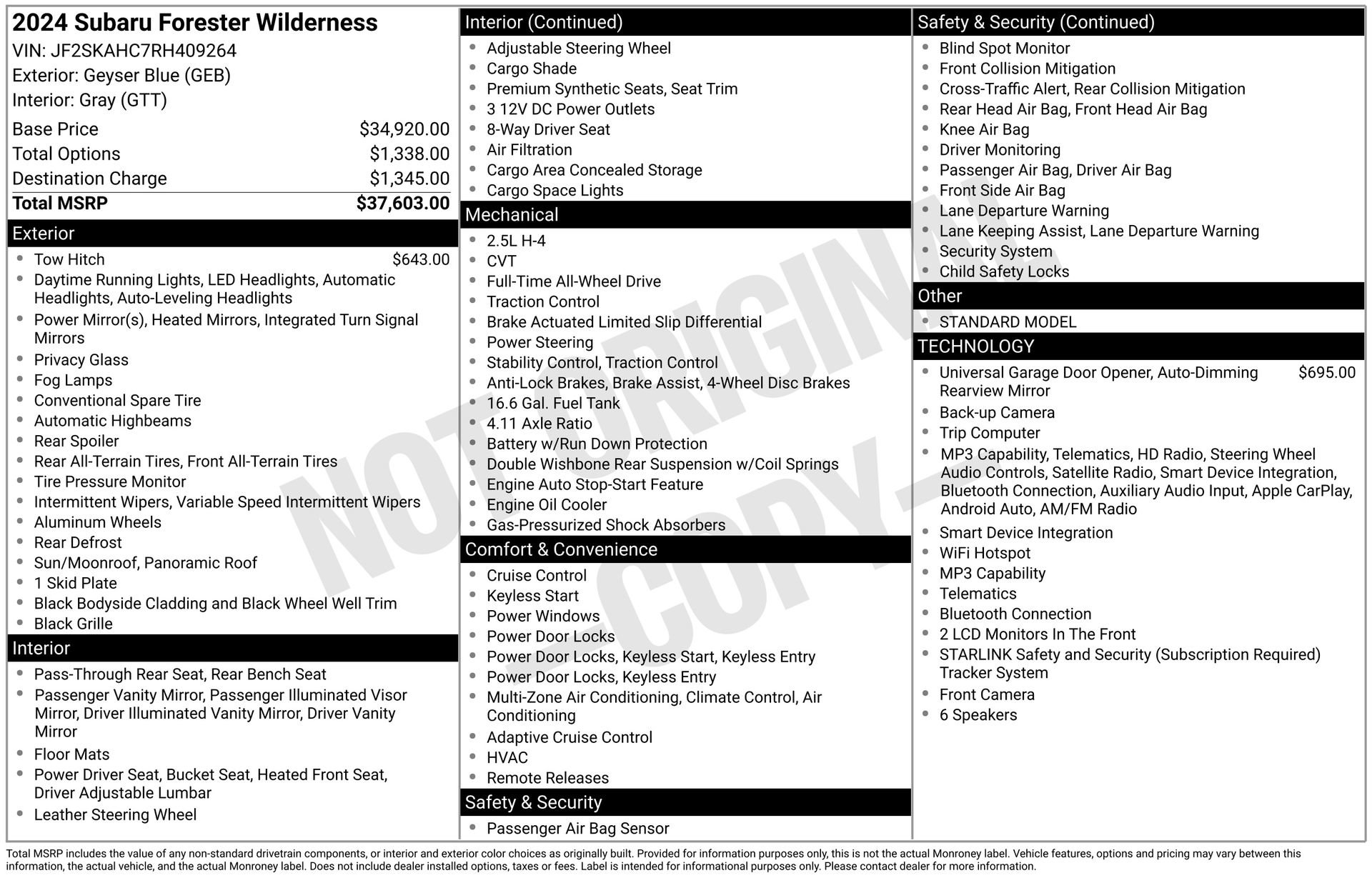 Used 2024 Subaru Forester Wilderness AWD/4WD image 24