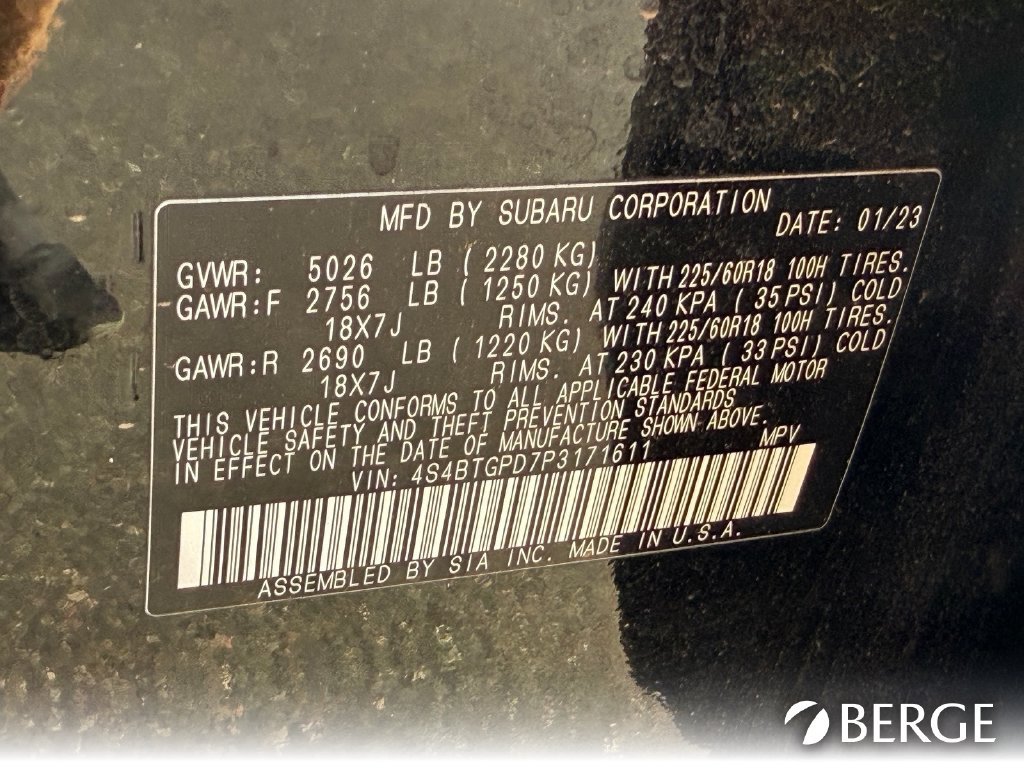 Used 2023 Subaru Outback Touring XT w/ Tech Package 3 AWD/4WD image 27