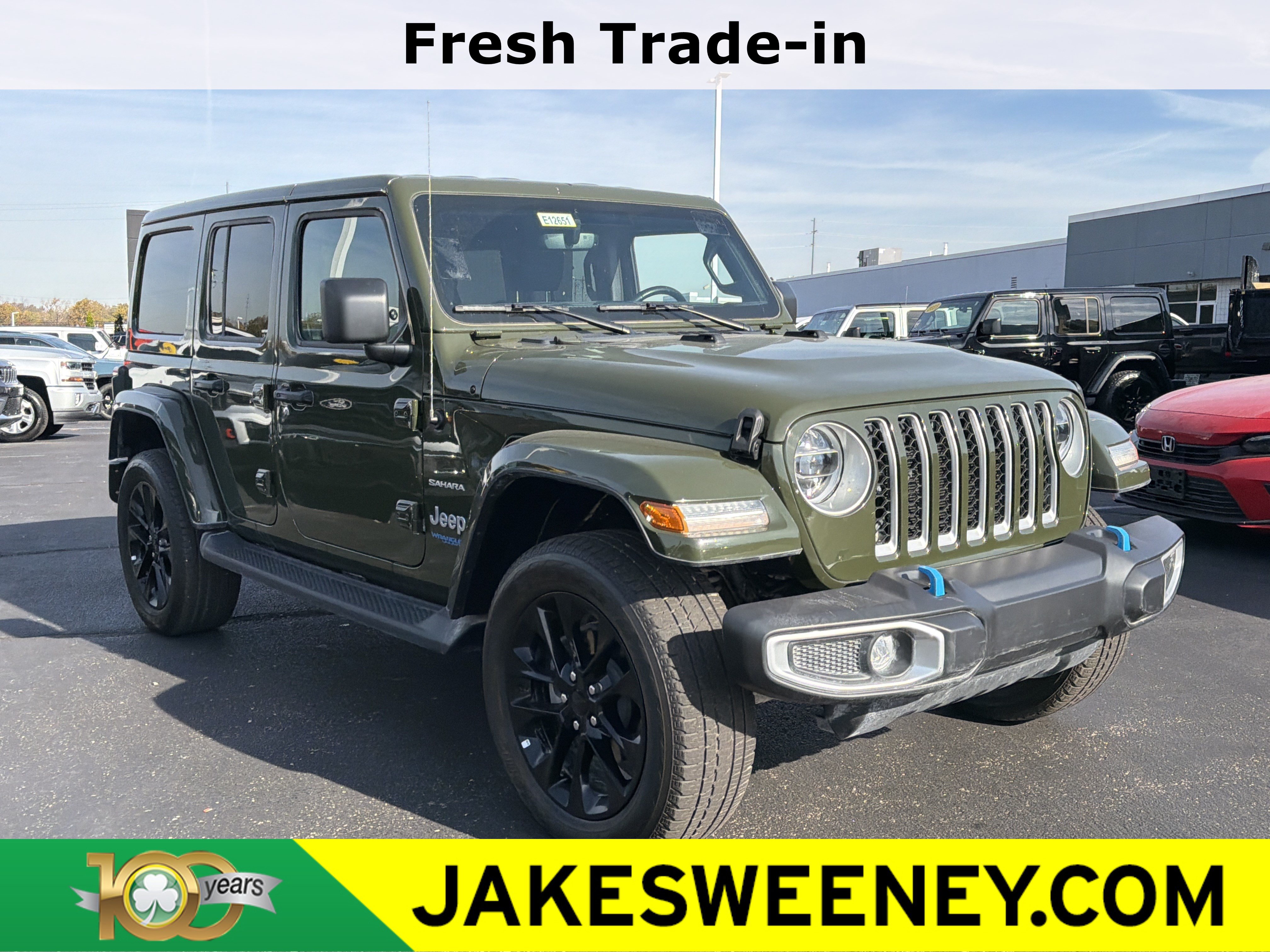 Certified 2022 Jeep Wrangler Unlimited Sahara w/ Cold Weather Group AWD/4WD image 1