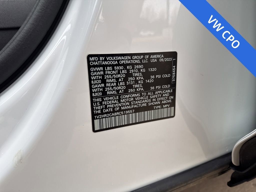 Certified 2024 Volkswagen Atlas SE AWD/4WD image 30