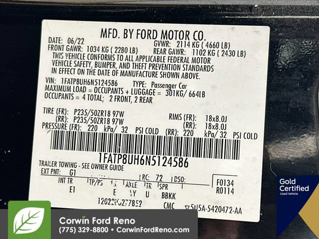 Certified 2022 Ford Mustang Premium RWD image 35