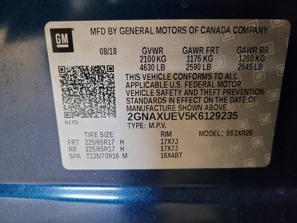 Used 2019 Chevrolet Equinox LT w/ Sun & Navigation Package image 33