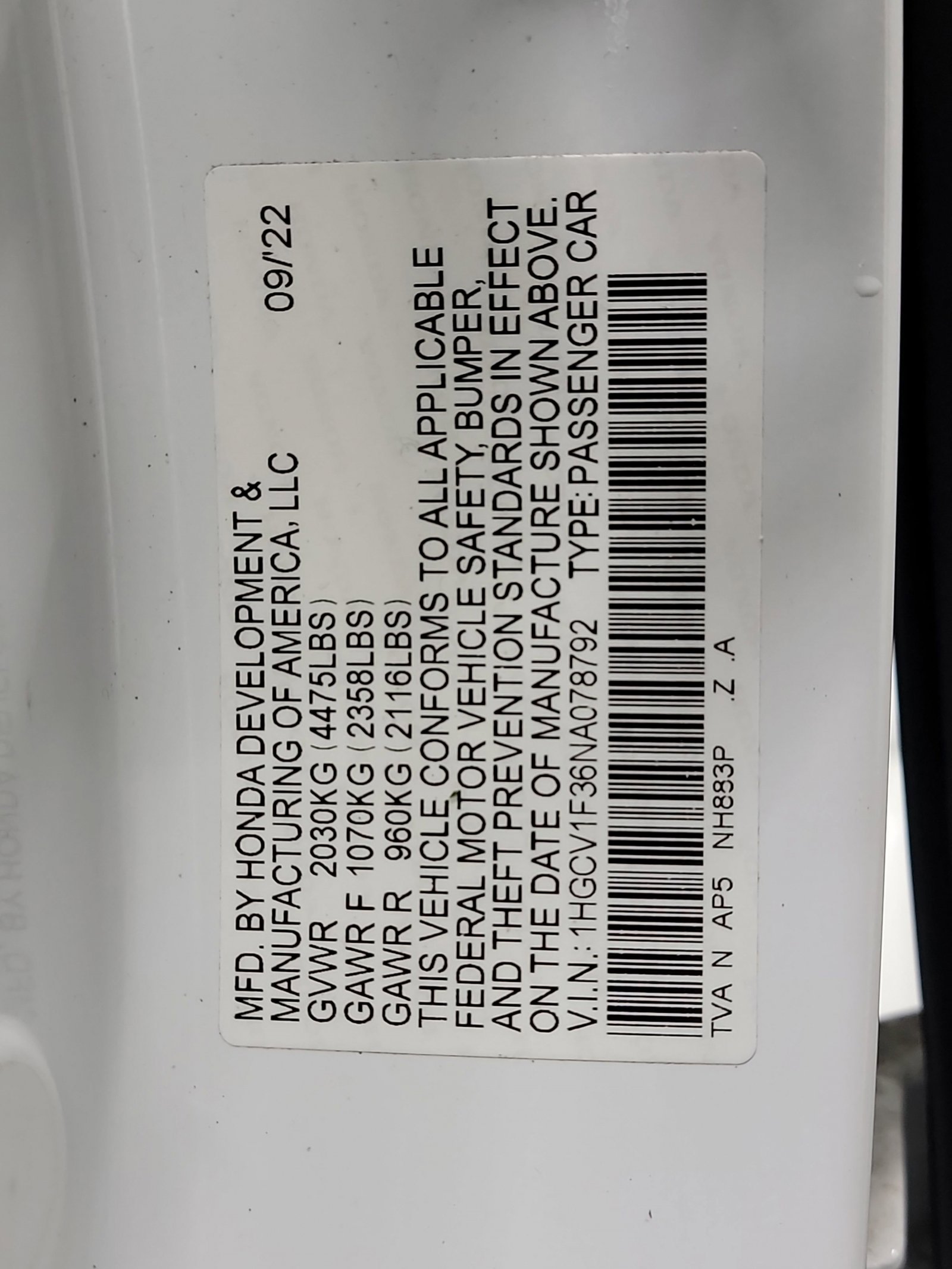 Certified 2022 Honda Accord Sport image 33