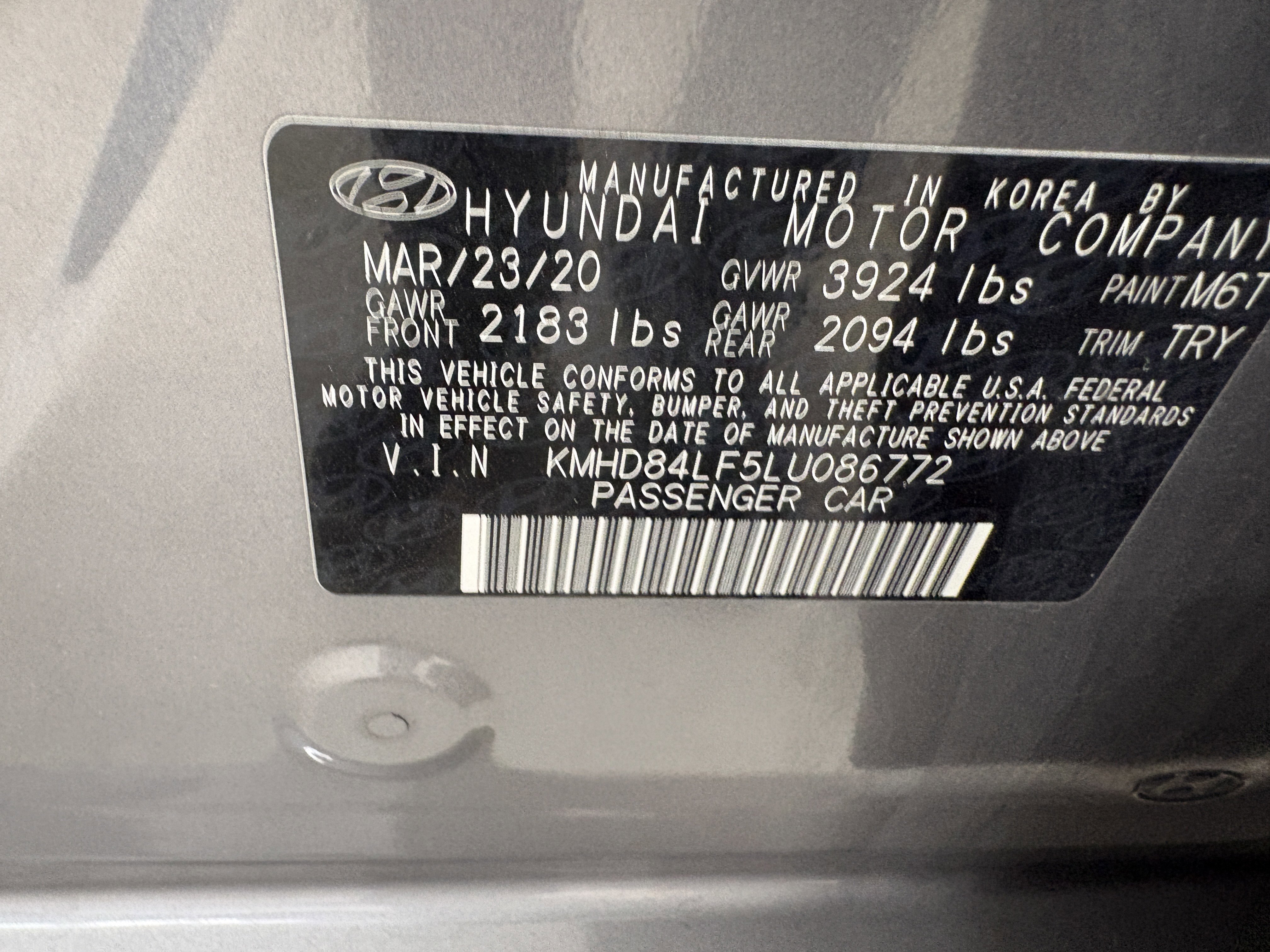 Used 2020 Hyundai Elantra SEL w/ Cargo Package (C1) image 33