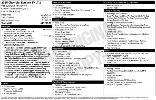 Used 2025 Chevrolet Equinox EV LT w/ Comfort Package AWD/4WD image 27