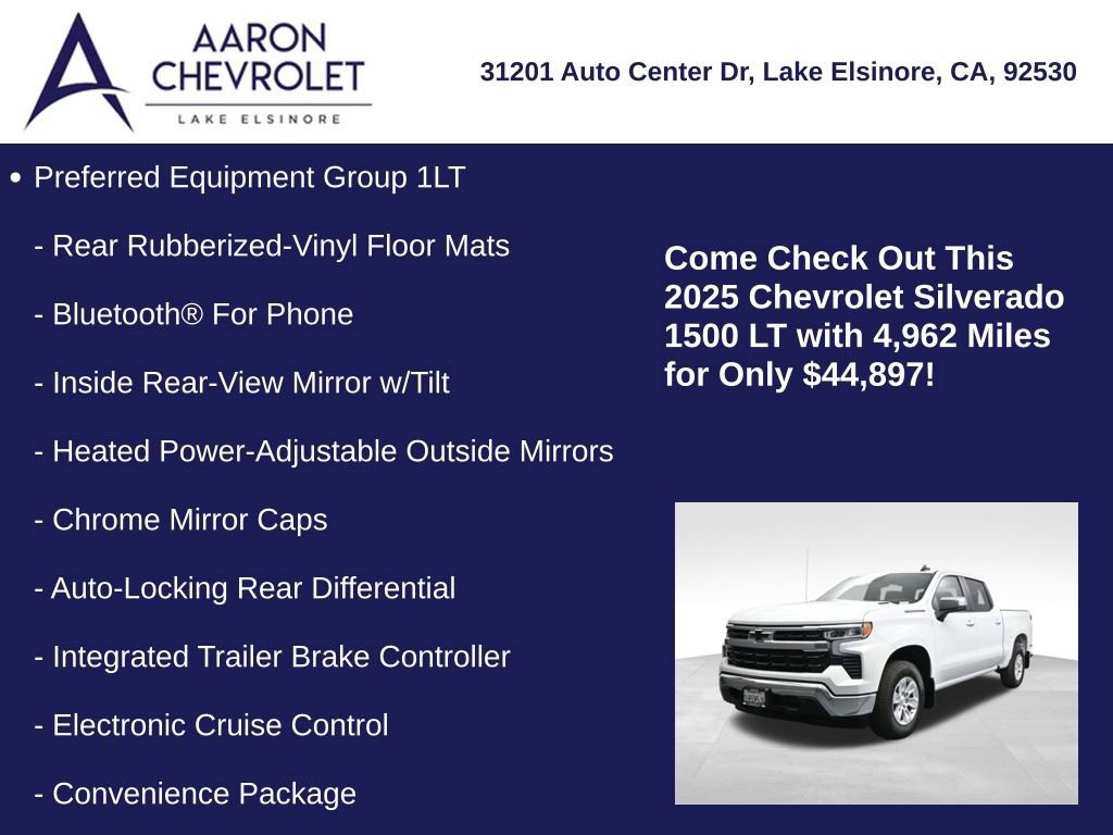 Used 2025 Chevrolet Silverado 1500 LT w/ LPO, Dark Essentials Package RWD image 10