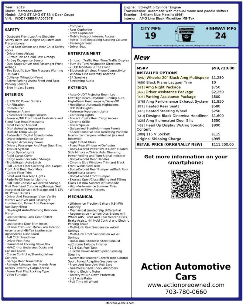 Used 2019 Mercedes-Benz AMG GT 53 image 2