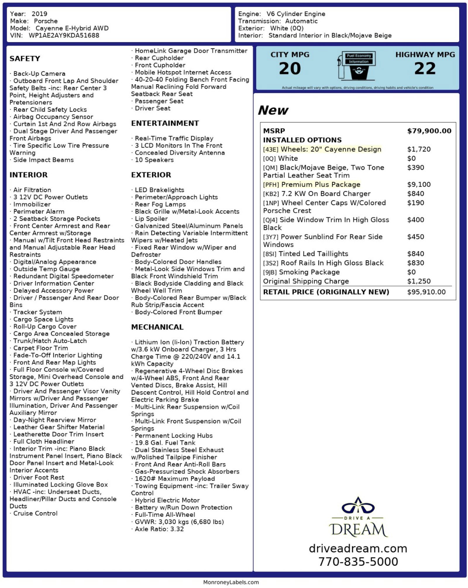 Used 2019 Porsche Cayenne E-Hybrid image 63